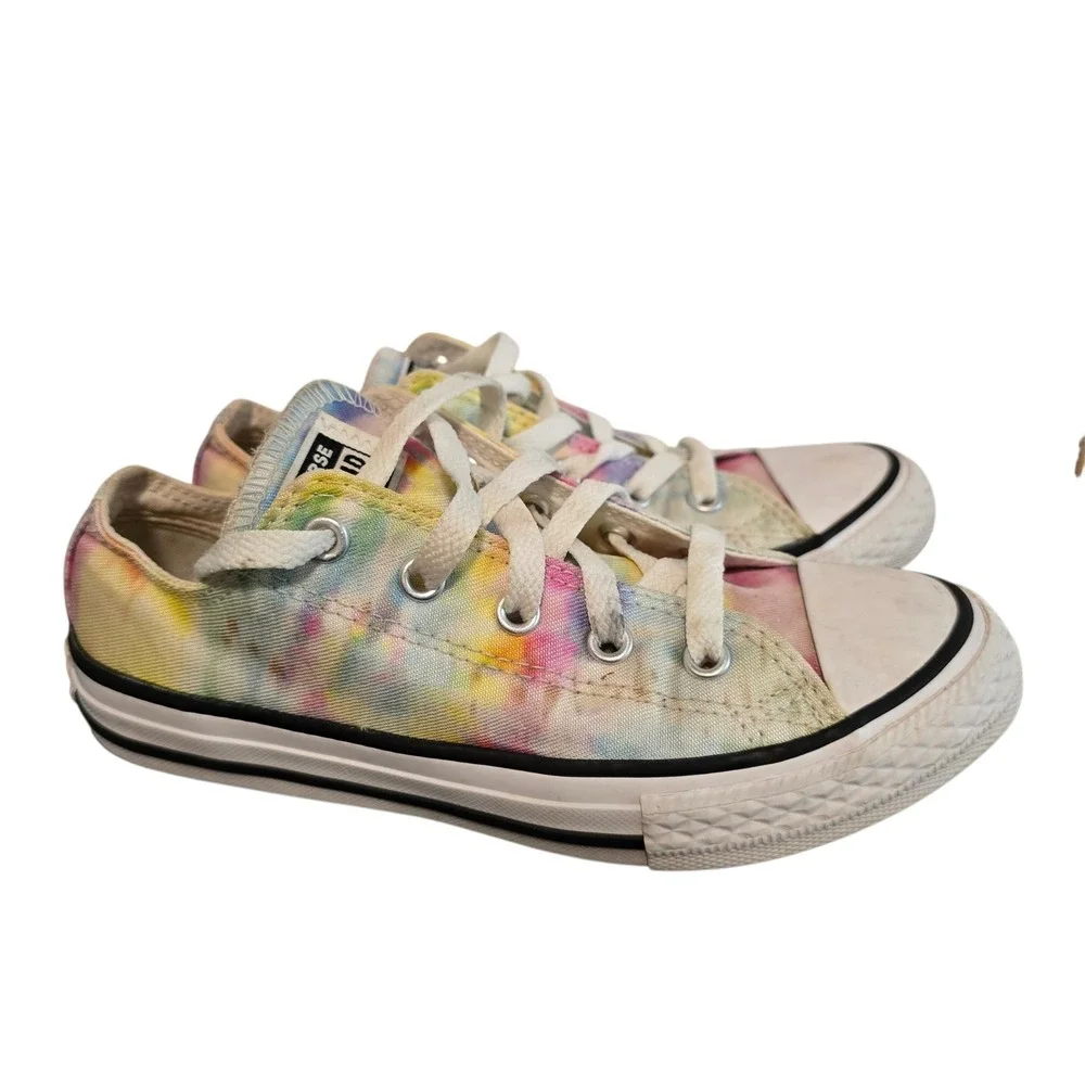 Converse‎ Chuck Taylor All Star Low Youth 1 Tie Dye Multi Color Sneakers 365582F